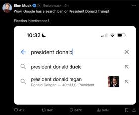 Ông Elon Musk tố Google 'phong sát' ông Trump