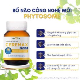  TPBVSK Ceremax Focus - Giải pháp hỗ trợ tăng cường trí nhớ, &apos;xóa sổ&apos; đau đầu nhờ công nghệ mới Phytosome 第2张