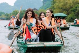 Miss Cosmo 2024: Dàn hoa hậu khám phá Ninh Bình, hài hước nói tiếng Việt  第1张