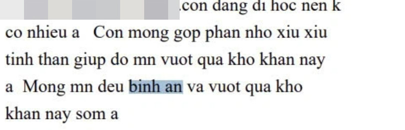 Những màn chuyển khoản dễ thương và lời nhắn xúc động trong sao kê của MTTQ  第4张