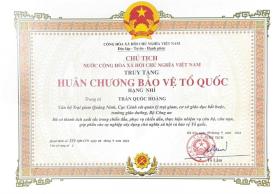 Thiếu tá hy sinh khi chống bão Yagi được truy tặng Huân chương Bảo vệ Tổ quốc  第1张