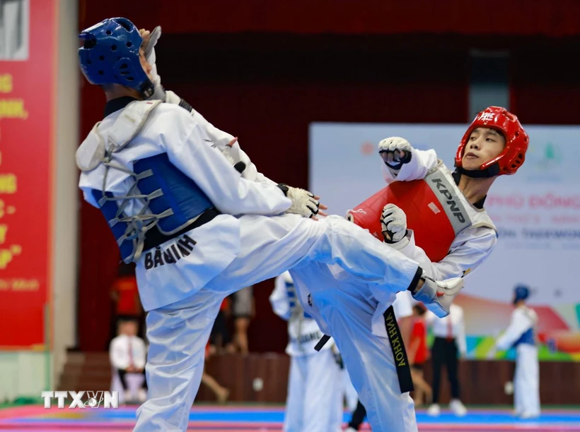  Hơn 1.100 vận động viên thi đấu tại Giải Taekwondo các lứa tuổi trẻ quốc gia 