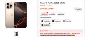 iPhone 16 Pro Max titan sa mạc được bán chênh giá 4 triệu đồng 