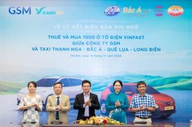  4 hãng taxi lâu đời tại Hà Nội bắt tay Xanh SM chuyển đổi xanh với 1.000 xe điện 