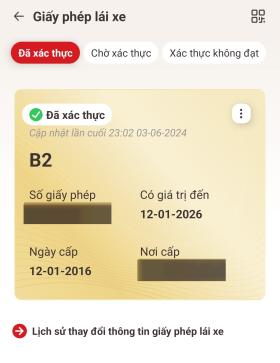 Cách tích hợp giấy phép lái xe vào ứng dụng VNeID để dùng thay bản cứng  第12张